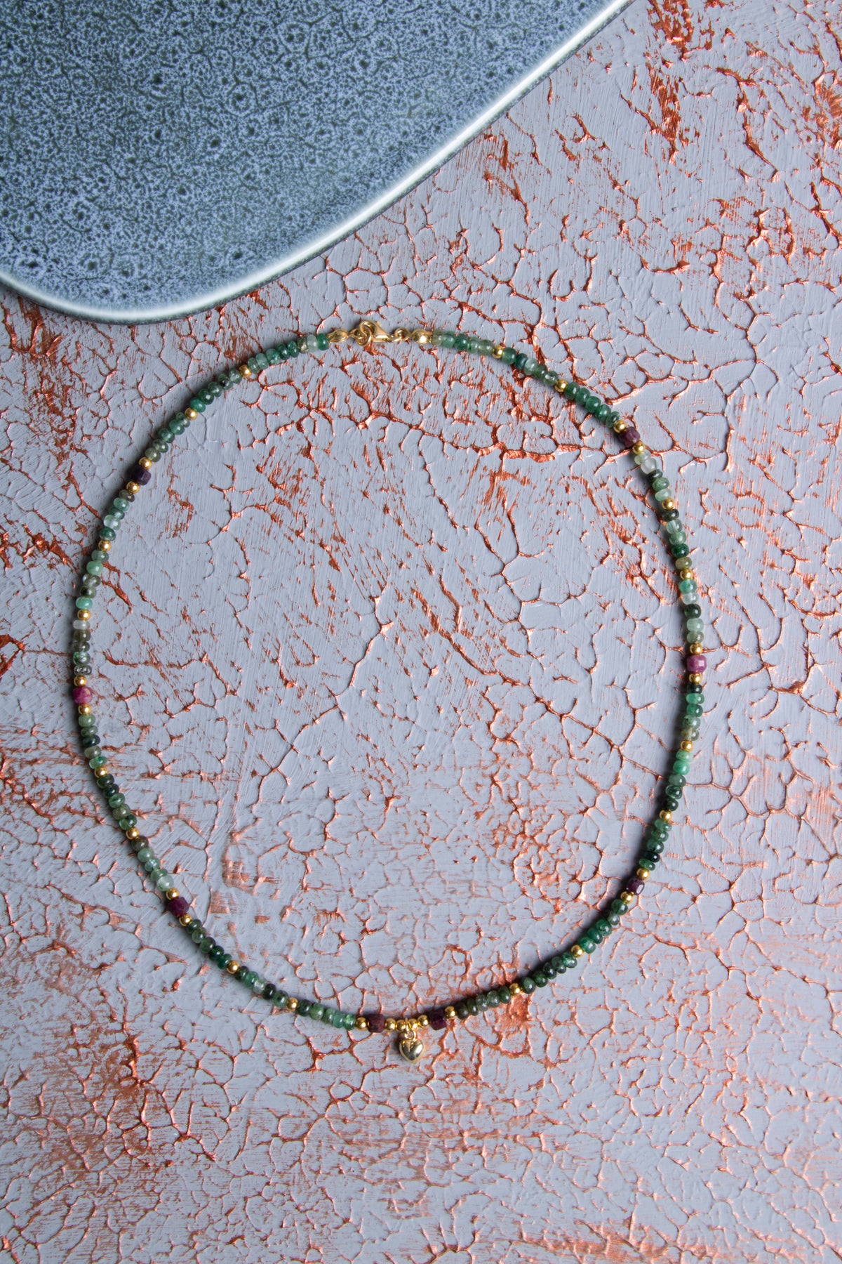 Zümrüt &amp; Yakut Kolye