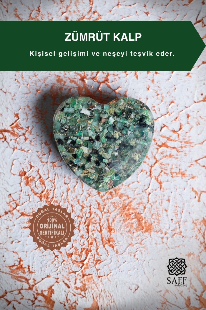 Zümrüt Kalp Obje