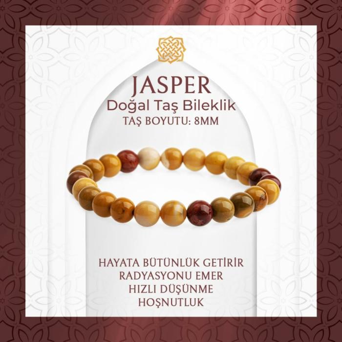 Jasper 8mm Doğal Taş Bileklik