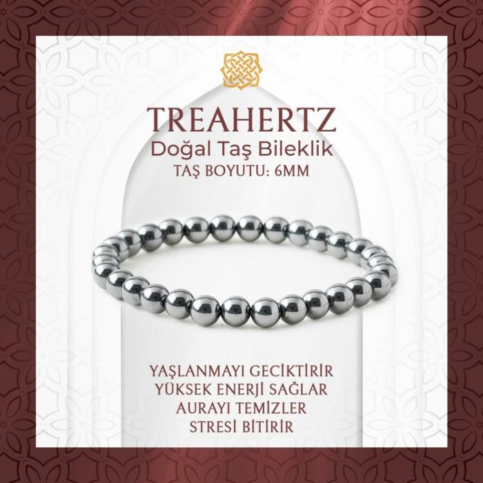 Trehartz 6mm Doğal Taş Bileklik