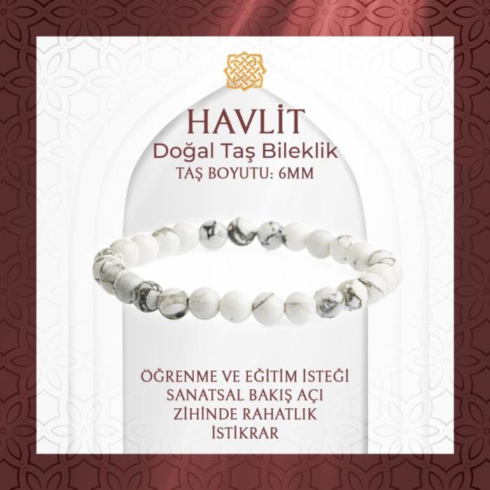 Havlit 6mm Doğal Taş Bileklik