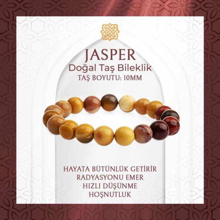 Jasper 10mm Doğal Taş Bileklik