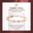 Opal Pembe 6mm Merdiven Kapama Doğal Taş Bileklik